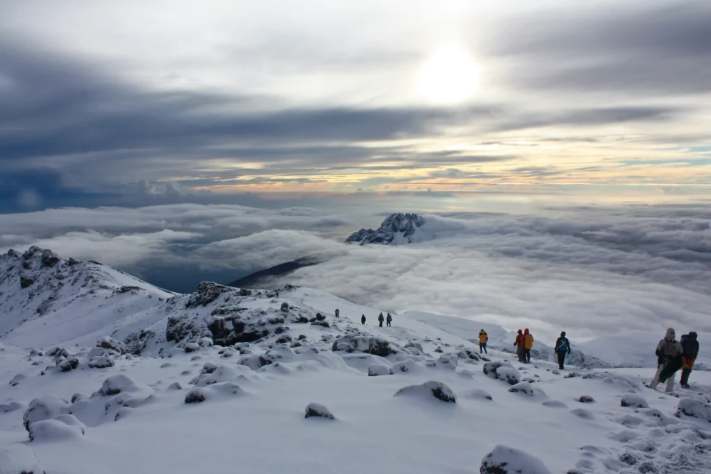 Climbers at Kilimanjaro